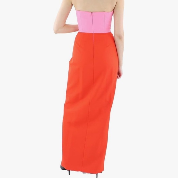 BCBG colorblock strapless evening dress - Picture 2 of 3